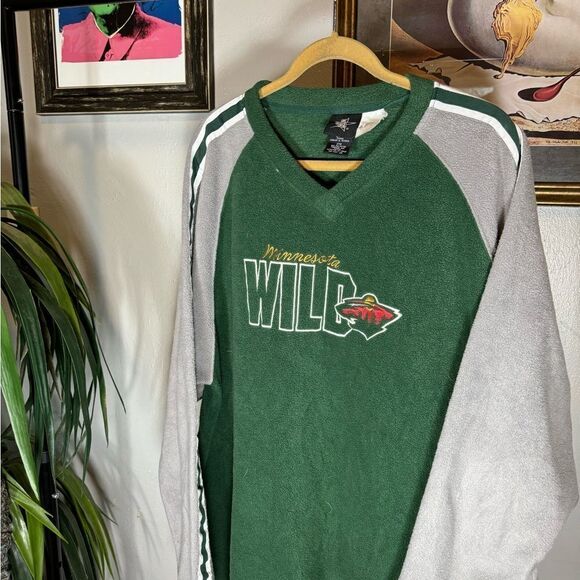 Vintage Minnesota Wild Fleece Sweatshirt - Picture 3 of 6